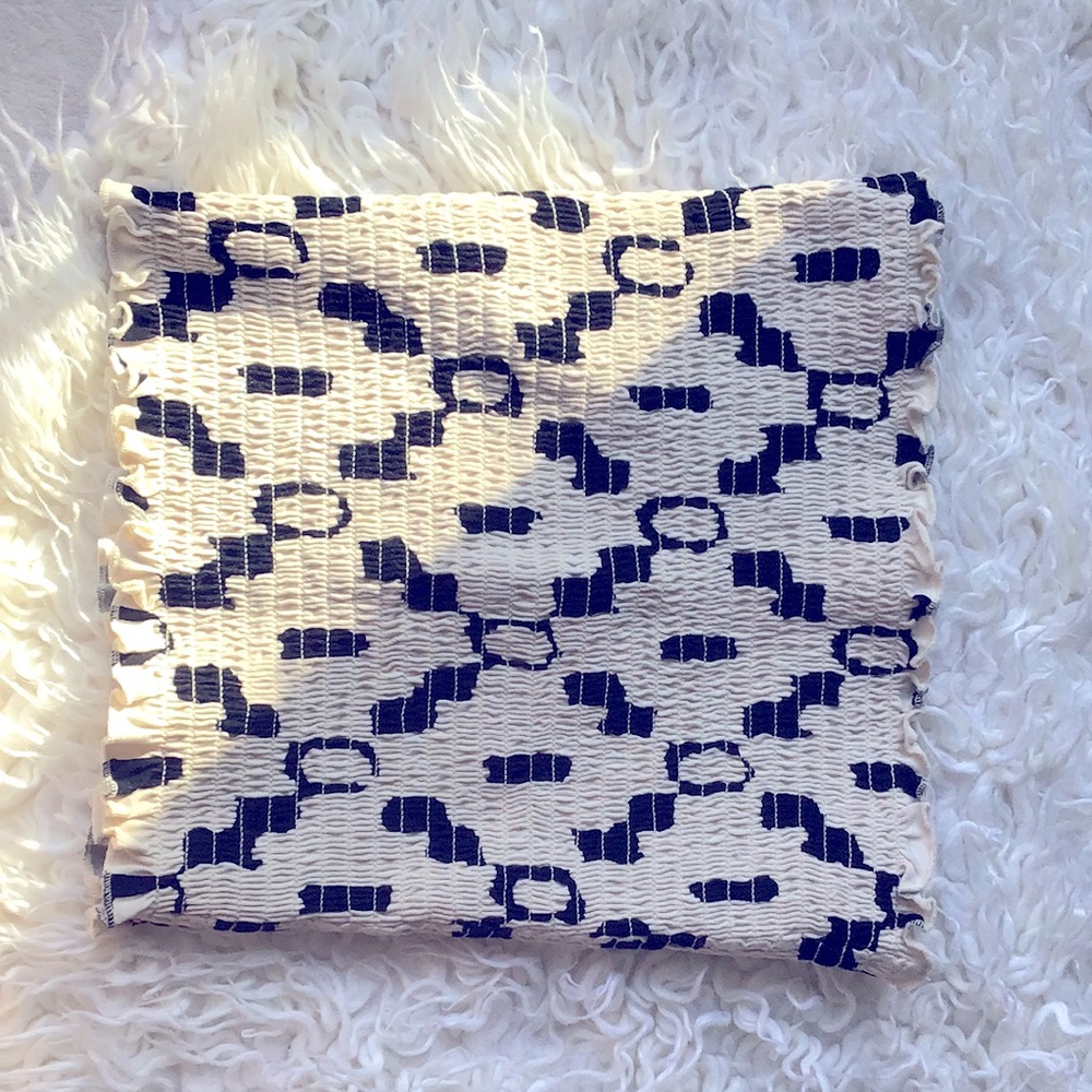 Patterned Elastic Tube Top